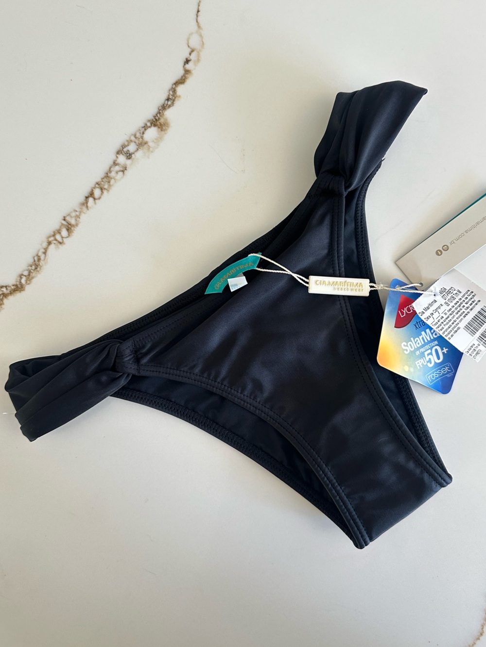 Cia Marítima black bikini bottoms SPF 50+ SUN protection medium NWT